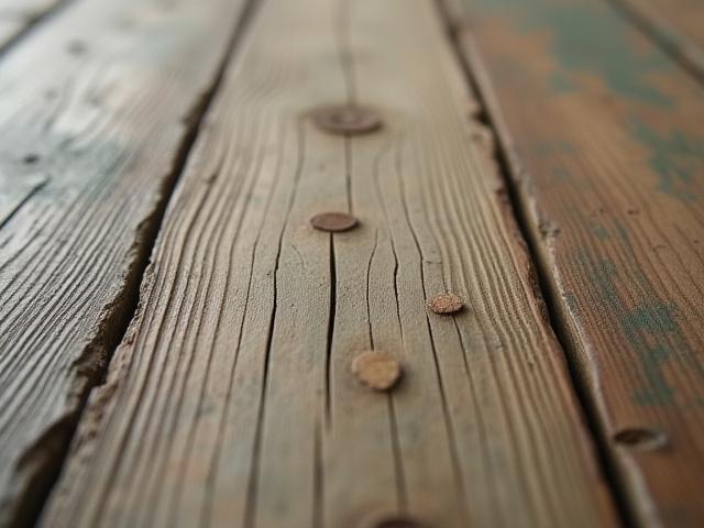 再生木材のアップ写真。独特の風合いと色合いが見える