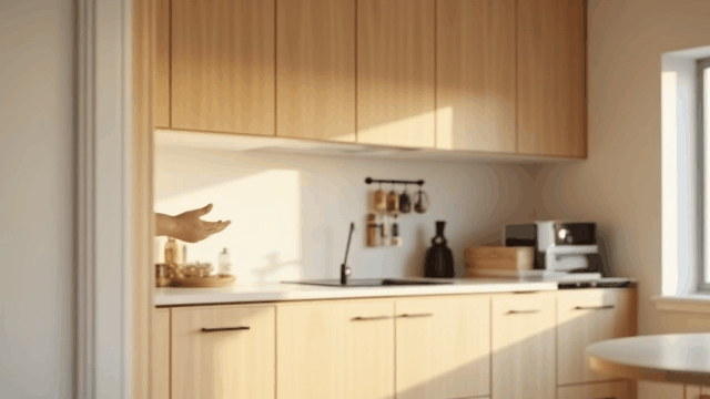 スマート収納の音声操作デモ